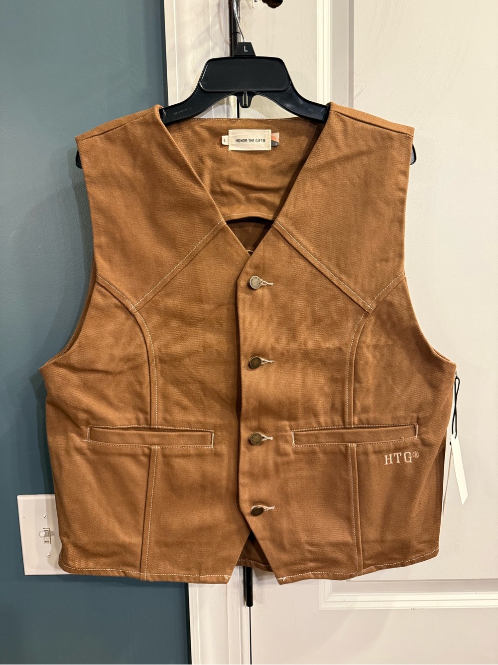 Honor the Gift Canvas Vest NWT
